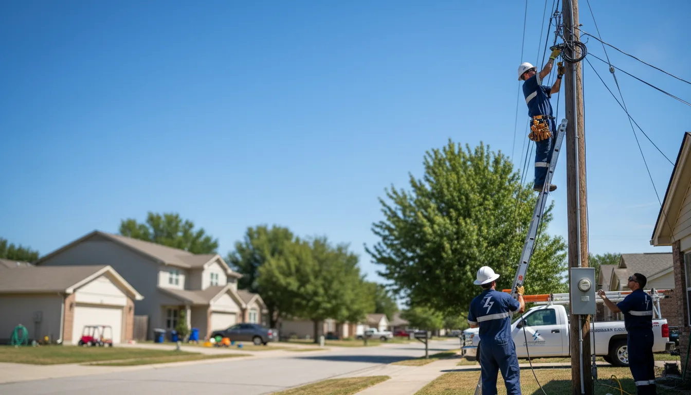 Residential electrician providing installation services in Fifield, WI
